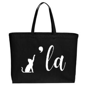 Cat Lady Voting Kamala Cotton Canvas Jumbo Tote