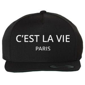 CEst La Vie Paris Wool Snapback Cap