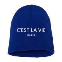 CEst La Vie Paris Short Acrylic Beanie