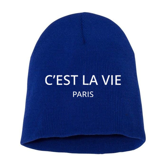 CEst La Vie Paris Short Acrylic Beanie