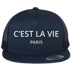 CEst La Vie Paris Flat Bill Trucker Hat