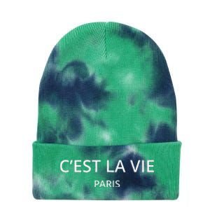 CEst La Vie Paris Tie Dye 12in Knit Beanie