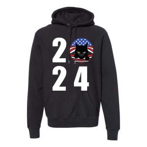 Cat Lady Vote For Kamala 2024 Election Premium Hoodie