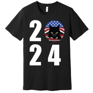 Cat Lady Vote For Kamala 2024 Election Premium T-Shirt