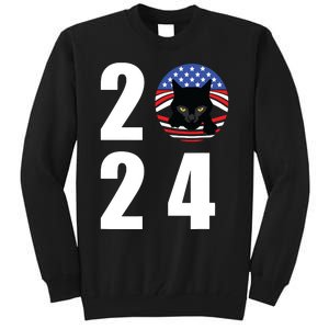 Cat Lady Vote For Kamala 2024 Election Tall Sweatshirt