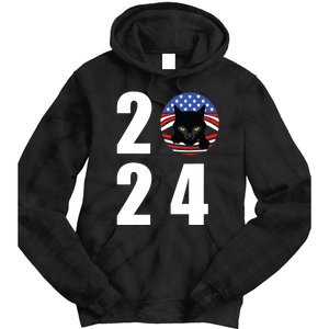 Cat Lady Vote For Kamala 2024 Election Tie Dye Hoodie