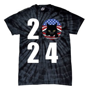 Cat Lady Vote For Kamala 2024 Election Tie-Dye T-Shirt