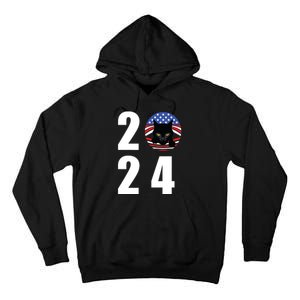 Cat Lady Vote For Kamala 2024 Election Tall Hoodie