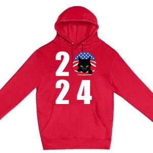 Cat Lady Vote For Kamala 2024 Election Premium Pullover Hoodie