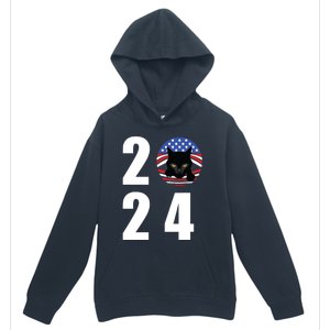 Cat Lady Vote For Kamala 2024 Election Urban Pullover Hoodie