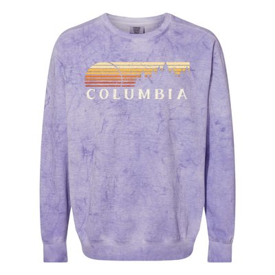 Columbia La Vintage Evergreen Sunset Eighties Colorblast Crewneck Sweatshirt