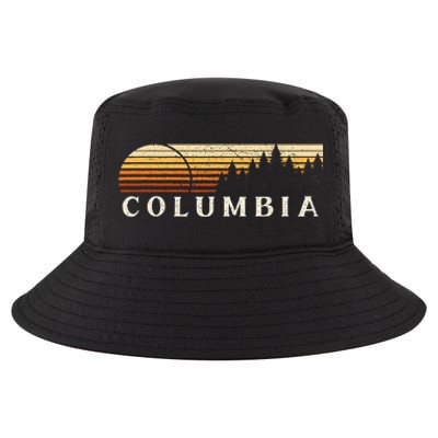 Columbia La Vintage Evergreen Sunset Eighties Cool Comfort Performance Bucket Hat