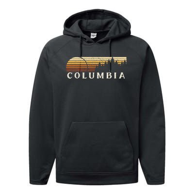 Columbia La Vintage Evergreen Sunset Eighties Performance Fleece Hoodie