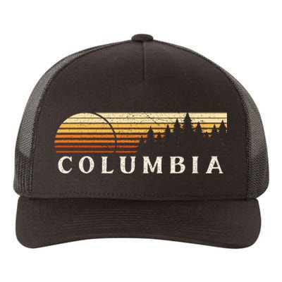 Columbia La Vintage Evergreen Sunset Eighties Yupoong Adult 5-Panel Trucker Hat