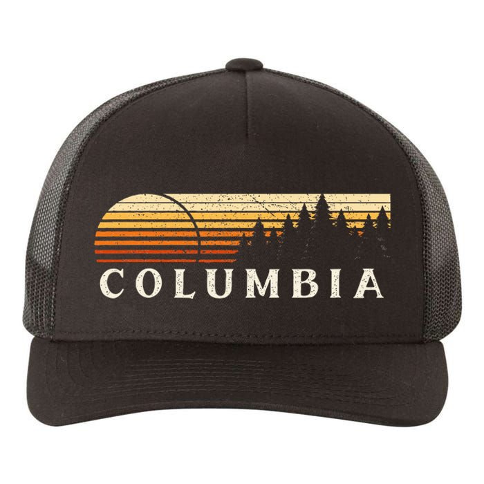 Columbia La Vintage Evergreen Sunset Eighties Yupoong Adult 5-Panel Trucker Hat