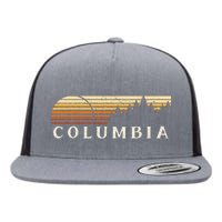 Columbia La Vintage Evergreen Sunset Eighties Flat Bill Trucker Hat