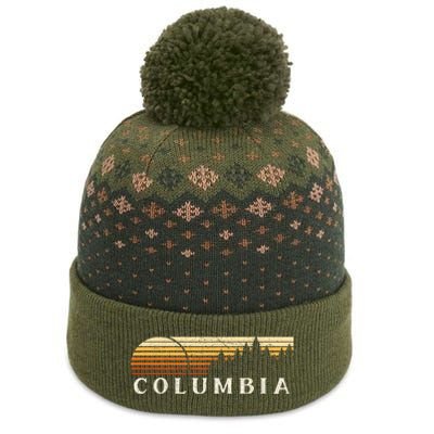 Columbia La Vintage Evergreen Sunset Eighties The Baniff Cuffed Pom Beanie