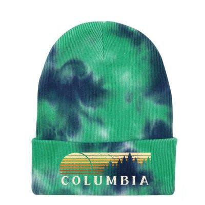 Columbia La Vintage Evergreen Sunset Eighties Tie Dye 12in Knit Beanie