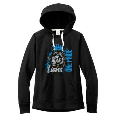 Christian Lover Vintage Quote Grit Lion Women's Fleece Hoodie