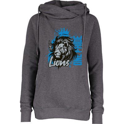 Christian Lover Vintage Quote Grit Lion Womens Funnel Neck Pullover Hood