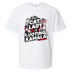 Cat Lady Voting For Kamala Harris 2024 1st Female President Sueded Cloud Jersey T-Shirt