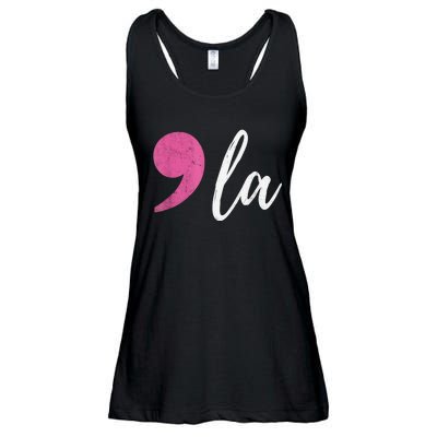 Comma +  La Vote Kamala Harris For President 2024 Election Ladies Essential Flowy Tank