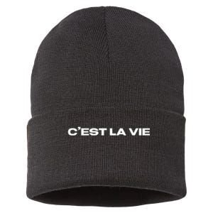 CEst La Vie French For ThatS Life Paris Sustainable Knit Beanie