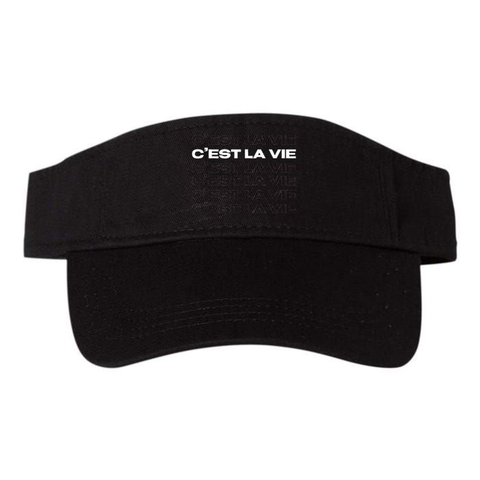 CEst La Vie French For ThatS Life Paris Valucap Bio-Washed Visor