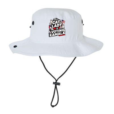 Cat Lady Voting For Kamala Harris 2024 1st Female President Legacy Cool Fit Booney Bucket Hat