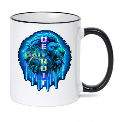 Christian Lover Vintage Quote Grit Lion Funny Retro Animal 11oz Black Color Changing Mug