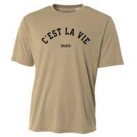 Cest La Vie Paris France Vintage Summer Graphic Cooling Performance Crew T-Shirt