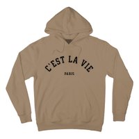 Cest La Vie Paris France Vintage Summer Graphic Hoodie