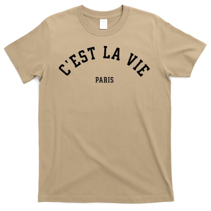 Cest La Vie Paris France Vintage Summer Graphic T-Shirt