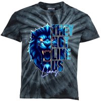 Christian Lover Vintage Quote Grit Lion Funny Retro Animal Kids Tie-Dye T-Shirt