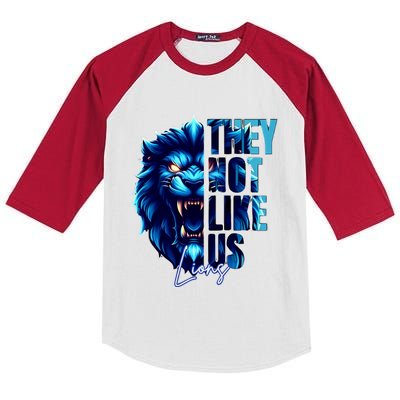 Christian Lover Vintage Quote Grit Lion Funny Retro Animal Kids Colorblock Raglan Jersey