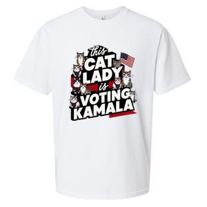 Cat Lady Voting For Kamala Harris 2024 1st Female President Sueded Cloud Jersey T-Shirt