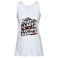 Cat Lady Voting For Kamala Harris 2024 1st Female President Ladies Essential Flowy Tank