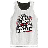 Cat Lady Voting For Kamala Harris 2024 1st Female President Mesh Reversible Basketball Jersey Tank