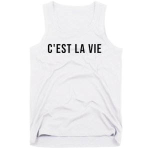 CEst La Vie French Saying Graphic Design Tank Top