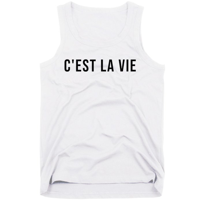 CEst La Vie French Saying Graphic Design Tank Top