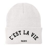 Cest La Vie Paris France Women Vintage Summer Graphic Knit Cap Winter Beanie