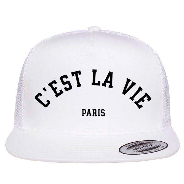 Cest La Vie Paris France Women Vintage Summer Graphic Flat Bill Trucker Hat