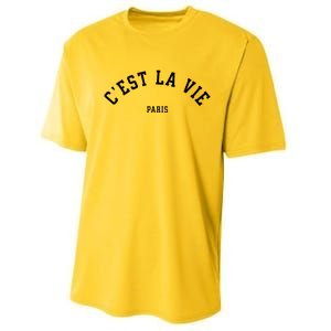 CEst La Vie Paris France Summer Performance Sprint T-Shirt