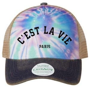 CEst La Vie Paris France Summer Legacy Tie Dye Trucker Hat