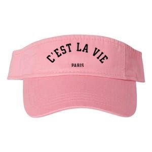 CEst La Vie Paris France Summer Valucap Bio-Washed Visor