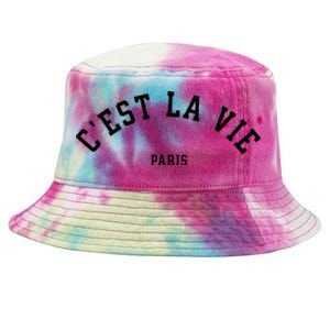 CEst La Vie Paris France Summer Tie-Dyed Bucket Hat