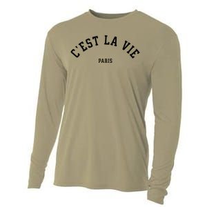 CEst La Vie Paris France Summer Cooling Performance Long Sleeve Crew