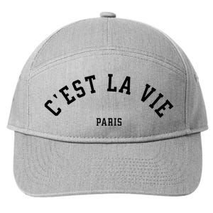 CEst La Vie Paris France Summer 7-Panel Snapback Hat