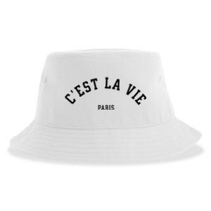 CEst La Vie Paris France Summer Sustainable Bucket Hat