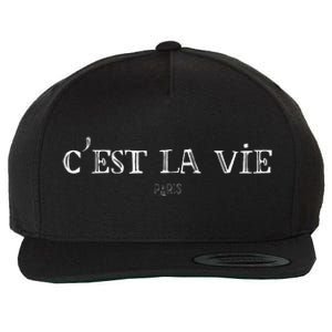 CEst La Vie Cute French Paris Europe European Travel Wool Snapback Cap